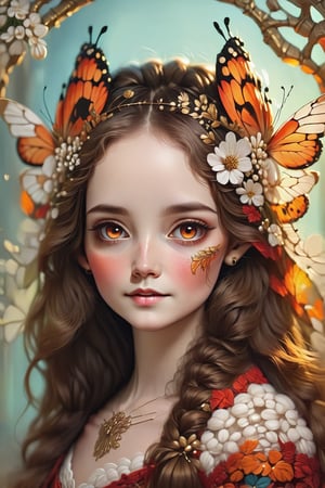 create a beautiful portrait, ,BugCraft