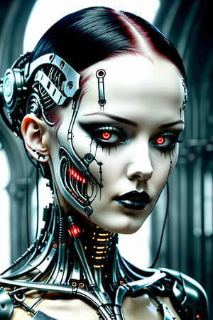 create me an cyborg gothic hybrid