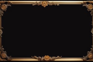 black background, (classic art frame),mythology story scenery