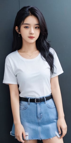 Name:muisi
age:16
pose:vibing like a BTS Army
background:in a BTS oditorium 
dress: white shirt with inshirt,blue flary jeans
pose: attitude look 
leaving black hair no tying the hair 