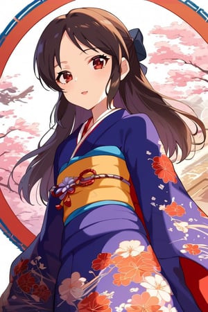 score_9, score_8_up, source_anime,
1gril,solo,
tcbnars, long hair, brown hair, parted bangs, blue hair bow, brown eyes, flat chest,
(wafuku, kimono:1.2),
whole body shot, cowboy shot,
masterpiece, best quality,
aesthetic,