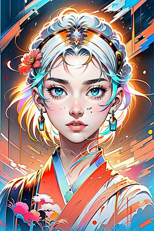 A girl, wearing hanfu, peony garden, butterfly, (negative space:1.4), fusion of art nouveau styles with gongbi painting, gold and white and red hue, Mucha style, (Cinematic lighting, ethereal light, intricate details, extremely detailed, incredible details, full colored), complex details, hyper maximalist, gorgeous light and shadow, detailed decoration, detailed lines. masterpiece, best quality, HDR, UHD, unreal engine. looking at the camera, fair skin, beautiful face,Colors, year of the dragon, chinese zodiacs