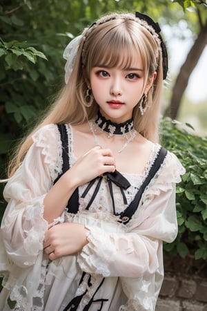 ((One girl)) ,(((upper body)))、Real17yo、cute girl、((Small breasts))、(((Long white hair)))、((Breasts and nipples are visible))、((squat))、((black lolita coordination)） And a very slim figure,,,,,、Very thin leganicules、Earrings、Pink Lip、choker、Real、Sexual、Highest quality、Detailed face、Detailed Background、Depth of written boundary、whole body viewing angle、Sexual、alone、night,Highest quality、High resolution、High resolution（Real：1.4）Detailed eyes、Gradation、Perfect anatomical figure、Woman with perfect body、Highly detailed skin、Detailed face、Beautiful eyes in every detail、Background Blur,little_cute_girl,((very small tits)),lolita_dress