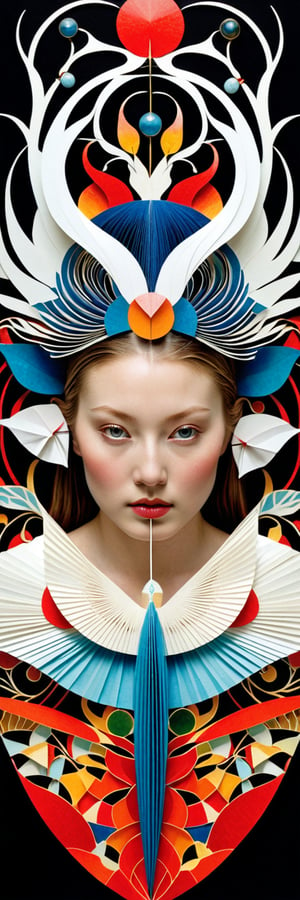 1 girl's face is Caucasian, photography in the style of detailed hyperrealism ,creature ,fantasy,James Christensen,bold lines,hyper detailed


(Kirigami representation, 3D, paper folding, paper cutting, Japanese, intricate, symmetrical, precision, clean lines : 1.3),
Ink Painting,1girl,God's Angle