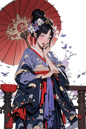 Hinata Hyuga, japanese clothes, chinese clothes, ancient china, ancient japan, royalty, jewelry, accessories, gold, black hair, lavender eyes