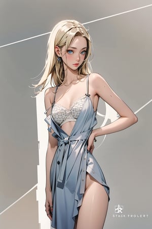 Ino Yamanaka, street fashion, street, fashion, accessories, jewelry, long blonde hair, blue eyes, masterpiece, best quality