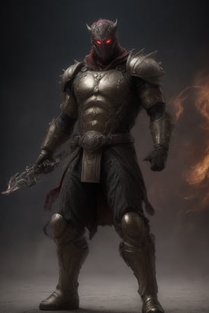 photorealistic, high resolution, soft light work of art,1man, Picture a young man in fighting stance, muscular body, short spiky red hair, full body, Wide Shot, wallpaper, (cinematic dramatic light), (detailed armored suit, ripped), (armored weapon:1), arcane, wind magic, magic surrounds, mesmerizing, visual effects, fire flying all over the shinning sky, creepy sad laughing demon mask, assassin weapon, perfect hands, sacred fantasy, dynamic pose, ancient portal in the background, JINKUNGFU, Male focus, Hard Gay focus,bara