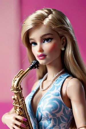 beteful,barbie playin a saxophone 