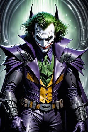 (Batman:2.0) (as The Joker:2.5), Fighting in  space (H.R. Giger's Art Style:2)