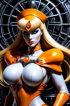 Very busty and muscular Sailor Venus(H.R. Giger Art style:0.8)