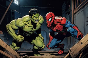 spiderman vs hulk 