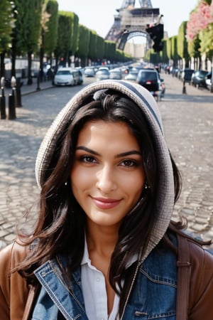 beautiful girl in paris perfect beauty