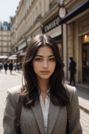 beautiful girl in paris perfect beauty