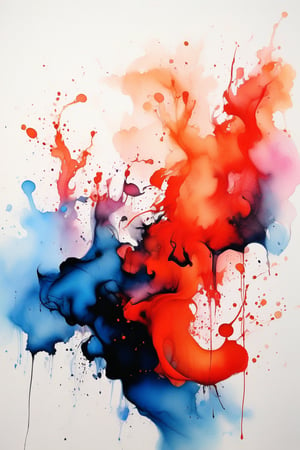 Extremely beautiful and interesting abstract ink artwork, masterpiece quality. 