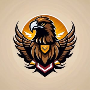 logo of politic party and a brown mexican eagle as a mascot, Leonardo Style,oni style, illustration, minimalist, simple,more detail XL