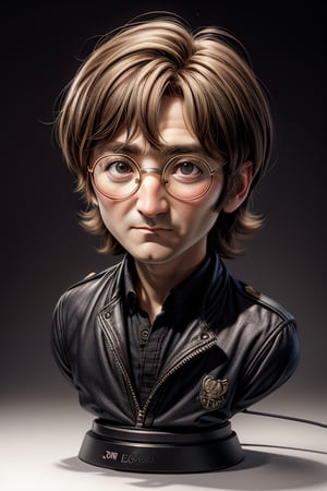 Retrato de John lennon,light,chibi