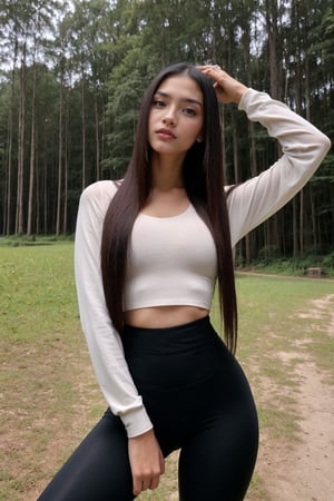 13 year old romanian girl, her name is Diana,seducing, adorable face, long hair (((straight hair))), goth makeup (((black makeup))), perfect big breast ,Detailedface,forest cemetery background view,white skin (((pale skin))),yoga pants  (((very tight on legs))) (((black yoga pants))),hannaaqeela ((( huge eyes))) (((front body shot)),perfecteyes eyes,cleavage, small sexy shirt (((small))). bent over in front 1:2,sexy pose