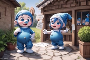 little keqingdef as (Smurfs), show yourself as (Smurfs), show me your (Smurfs costume), creating an atmosphere in (Smurf Village), creating an atmosphere at (Smurf Village), show yourself as Smurf, (Grouchy Smurf), (Sasette), (Brainy Smurf), (Papa Smurf), (Clumsy Smurf), (Hauie), (Hefty Smurf),