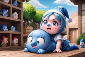 little keqingdef as (Smurfs), show yourself as (Smurfs), show me your (Smurfs costume), creating an atmosphere in (Smurf Village), creating an atmosphere at (Smurf Village), show yourself as Smurf, (Grouchy Smurf), (Sasette), (Brainy Smurf), (Papa Smurf), (Clumsy Smurf), (Hauie), (Hefty Smurf),