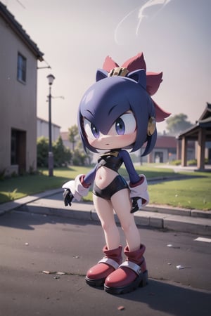 little kukishinobudef, little (full body view of lora:kukishinobu2-000014:1), (masterpiece), best quality, HDR, 32k UHD, Ultra realistic, highres, highly detailed, ultra_hd, high resolution, ultra_detailed, hyper realistic, extemely detailed background, detailed_background, complex_background, depth_of_field, extremely detailed and complex, outdoor, little (Metal Sonic), show yourself as (Metal Sonic), show me your (Metal Sonic) costume, creating an atmosphere in Mobius, creating an atmosphere at Mobius, the background is filled with smoke and destruction, spin attack, 