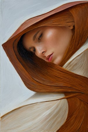 (masterpiece, ultra-high resolution, intricate details, sharp focus, crystal clear, vivid, high clarity, defined edges, ultra-sharp textures, crisp details, subsurface scattering), "a modern, abstract, sks_surrealart painting using dry brush techniques, of a beautiful woman standing in profile, wearing a white dress, with a plain white background. Use a balanced palette of warm, earthy tones with some deep, rich accents. Apply dramatic chiaroscuro lighting to highlight the textures and depth of the painting. Emphasize the texture and depth by applying dry brushstrokes. Ensure sharp focus on all elements, crisp and clear details throughout. Render in UHD, 8K resolution.", (extremely sharp:1.2), (high-definition:1.2), (clean, crisp edges:1.2), (ultra-sharp textures:1.2), (focus on fine details:1.2), (high contrast lighting:1.2), (perfect clarity:1.2)