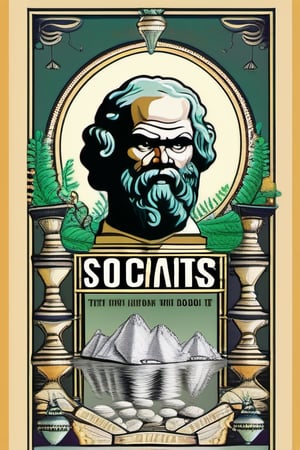 Socrates drink hemlock water with a huge crowd place