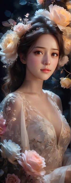 (ultra realistic,best quality),photorealistic,Extremely Realistic, in depth, cinematic light,hubggirl,

Image of a woman with flowers in her hair, elegant digital painting, beautiful gorgeous digital art, beautiful digital art, exquisite digital illustration, Beautiful digital illustration, detailed beautiful portrait, gorgeous digital art, beautiful portrait image, Beautiful illustrations, digital art portrait, lookover style, in digital illustration style, beautiful fantasy style portrait, 

intricate background, realism,realistic,raw,analog,portrait,photorealistic,
taken by Canon EOS,SIGMA Art Lens 35mm F1.4,ISO 200 Shutter Speed 2000,Vivid picture,
