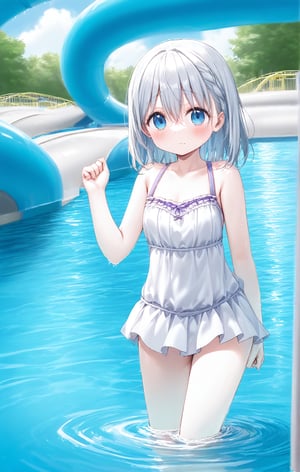 in a water park,