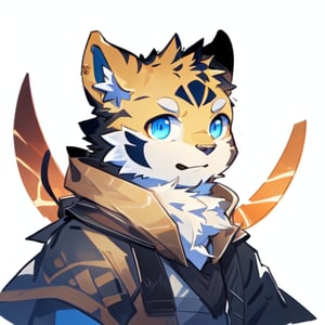 furry digital drawing, icon with this style, male,fanqiuhu