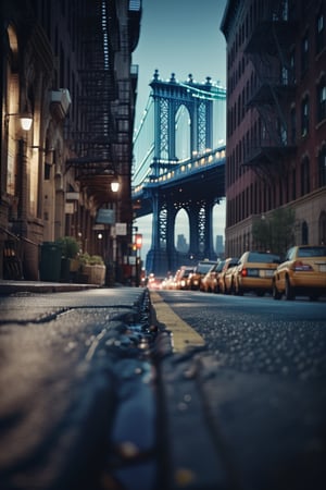 ultra realistic image, new york at night,  manhattan bridge between the buildings on background, delicate detailing,subtle texture,soft-focus effect,soft shadows,minimalist aesthetic,gentle illumination,elegant simplicity,serene composition timeless appeal,visual softness,extremely high quality high detail RAW color photo,professional lighting,sophisticated color grading,sharp focus,soft bokeh,striking contrast,dramatic flair,depth of field,seamless blend of colors,CGI digital painting,cinematic still 35mm,CineStill 50D,800T,natural lighting,shallow depth of field,crisp details,hbo netflix film color LUT,32K,UHD,HDR,film light,panoramic shot,breathtaking,hyper-realistic,ultra-realism,high-speed photography,perfect contrast,award-winning phography,directed by lars von trie
,greg rutkowski