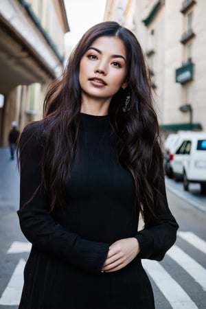 Beautiful woman on the street


