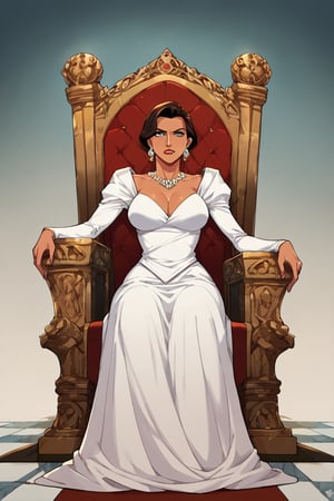 score_9, score_8_up, score_7_up, BREAK, 1girl, scottish, throne, gown, sitting, jennifer lawrence,