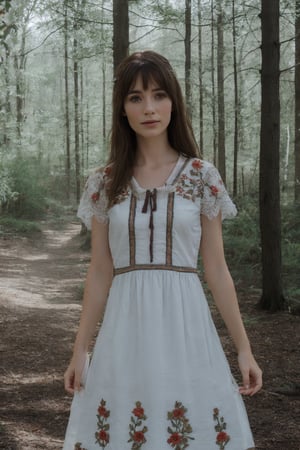Soft light, HD, realistic skin, photorealism, el_forest_girl, many_angles, embroidered_dress