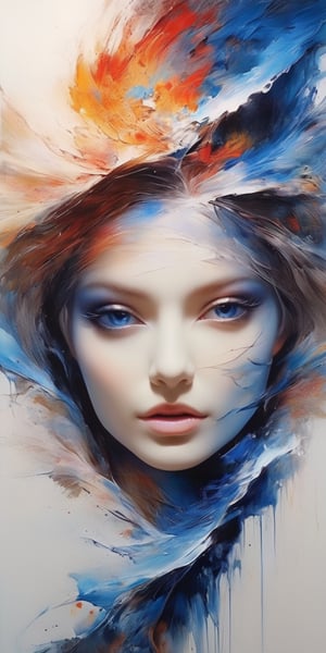 (masterpiece, high quality, 8K, high_res), 
She is a disease that cannot be cured. She is a deadly poison. She is a disaster that cannot be prevented. She is the end that is predetermined from the moment we meet.
Abstract portrait of a beautiful woman, 
Perfect Eyes, detailed eyes, blue eyes,
blend of blue & Red ink drawing, seamlessly a Mix of fluid art and Nicsplash style, dramatic, melancholic, sad, romantic, surreal, dark, tragic, elegant, beautiful, 
inspired by Henry Asencio, 
