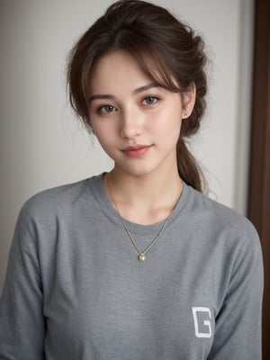 pretty french mix japanese girl in malaysia, 30 years old. Average body, bright honey eyes with sharp size, full lips, long eyelashes. Black, ponytail, soul and spiritual mentor. T-Shirts,cinematic,photorealistic,masterpiece,1 girl ,best quality