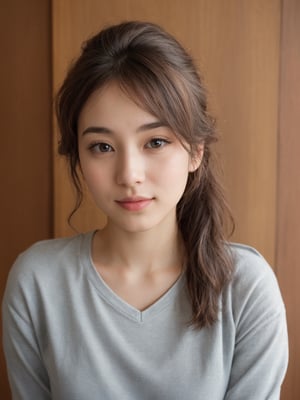 pretty french mix korean girl in malaysia, 30 years old. Average body, bright honey eyes with sharp size, full lips, long eyelashes. Black, ponytail, soul and spiritual mentor. T-Shirts,cinematic,photorealistic,masterpiece,1 girl ,best quality
