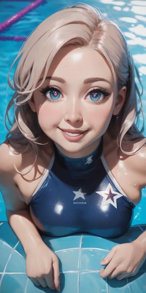 score_9, score_8_up, score_7_up,
1girl, 25 yo, portrait, little cheeks, cute smile, swimming_pool, indoor, swim_suit,(masterpiece:1.4), Best Quality, 16k, ultra-detailed, finely detailed, high resolution, perfect dynamic composition, beautiful eyes, sharp pupils, cinematic lighting, detailed background, depth of fields, perfect proportion, hyper detailing skin, 