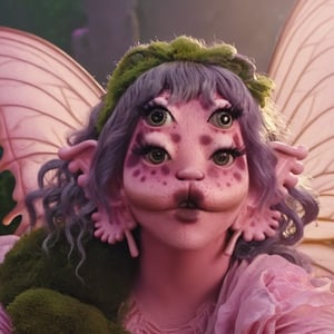 Pink and purple makeup, gorgeous makeup, a girl with fairy wings, she has a green frog in her hands, frog00, pink skin, four eyes, Full body, dark pink short curly hair, cured and detailed outfit, her hair is long and wavy, her hair is long, 4k, 18k, hairstyle, perfect face, Melanie, Adele, Long hair, masterpiece high quality 18K, Hyperrealism, Realistic vision, rosy cheeks, realistic woman, a girl, Woman, best quality, woman, high quality, good lighting, A woman, frog00, Long hair, Pink skin, four eyes , Fancy, model, A woman. Pink and purple makeup, gorgeous makeup, long train skirt, frog00, pink skin, four eyes, Full body, a girl, dark pink short curly hair, cured and detailed outfit, her hair is long and wavy, her hair is long, 4k , 18k, hairstyle, perfect face, Melanie, Adele, Long hair, masterpiece high quality 18K, Hyperrealism, Realistic vision, rosy cheeks, realistic woman, a girl, Woman, best quality, woman, high quality, good lighting, A woman, frog00, Long hair, Pink skin, four eyes, Fancy, model, A woman,Big Quality, Masterpiece, High Quality,Melanie Martinez, Beautiful, 1girl,4 eyes, Nymph, Pink Skin