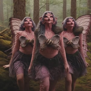 Prompt: Pink and purple makeup, gorgeous makeup, 3 girls in the middle of the forest, mushrooms, fairy dance, four eyes, Full body, dark pink short curly hair, cured and detailed outfit, her hair is long and wavy, her hair is long, 4k, 18k, hairstyle, perfect face, Melanie, Adele, Long hair, masterpiece high quality 18K, Hyperrealism, Realistic vision, rosy cheeks, realistic woman, a girl, Woman, best quality, woman, high quality, good lighting, A woman , fairy00, Long hair, Pink skin, four eyes, Fancy, model, A woman. Pink and purple makeup, gorgeous makeup, long train skirt, forest00, pink skin, four eyes, Full body, two girls, dark pink short curly hair, cured and detailed outfit, her hair is long and wavy, her hair is long, 4k , 18k, hairstyle, perfect face, Melanie, Adele, Long hair, masterpiece high quality 18K, Hyperrealism, Realistic vision, rosy cheeks, realistic woman, a girl, Woman, best quality, woman, high quality, good lighting, A woman, trio00, Long hair, Pink skin, four eyes, Fancy, model, A woman,Big Quality, Masterpiece, High Quality,Melanie Martinez, Beautiful, 3girls,4 eyes, Nymph, Pink Skin