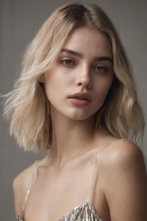 photography, realistic, raw photo, reddit, closeup, italian girl, 18 years old, blonde straight bob hair, translucent exquisite top