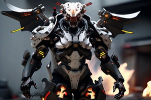 Fire Angel Mecha,FuturEvoLab-lora-mecha,c_car,cyborg style,monster,samurai,Concept Cars,exosuit