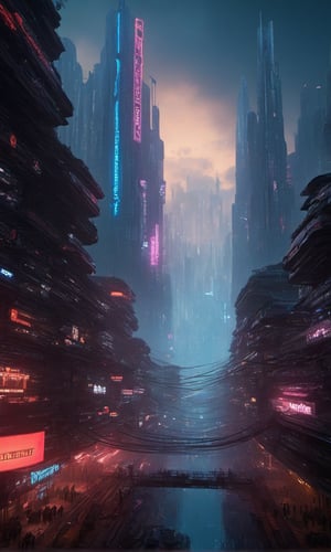 (((((Year_4054:1.6))))),(((sunrise:1.5))),((((Ecumenopolis_futuristic_cyberpunk_Sci-fi_Kuala_Lumpur_megacities_with_heavy_fog,crownded_cities:1.6)))),(((((Blade_Runner_2049_2017_movie_filter:1.6))))),(((((viewed_from_below_underground_cities:1.6))))),((((many_of_small_futuristic_skyscrapers:1.5)))),(((((underground_cities:1.6))))),((((many_of_Sci-Fi_cyber_highways:1.4))), concept art, artstation, DeviantArt, holographic, unreal engine 5, matte painting, digital painting by greg rutkowski and benjamin bardou, artstation, ultra high quality, ultra highly resolution, aesthetic painting, hyperrealism, surrealistic, intense shadow, intricape detailed, UHD-RESOLUTION.futureurban,background,futuresurban,futureskyline,futureurban,night city,scifiurban,caveruinsPOV,FuturEvoLab-Cyberpunk