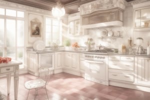 Kitchen,high detailed,high_resolution,high quality,torino,masterpiece,anime style,retro