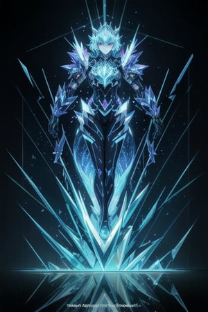 masterpiece, 4k, sharp focus, perfect composition, hyper detailed,
Fierce and unyielding lightning humanoid dragon, female Blue Silver Lion imbued with Diamond accents and volumetric lighting, mandala pattern adorning its body, set against a stark black void, glass shards orbiting around in a broken glass effect, mythical aura emanating from its form, skin adorned with iridescent, luminescent scales creating an energy reminiscent of molecular structures, divine, unforgettable, impressive, vivid color reflections, breathtaking beauty,
