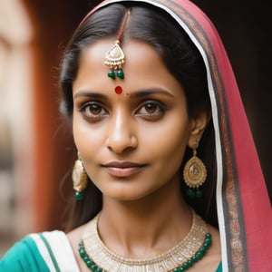 Portrait of A beautiful indian woman