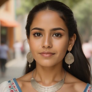 Portrait of A beautiful Mexico woman