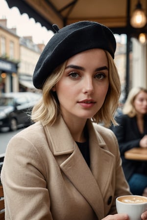 cinematic film still 1girl, british, ana de armas, short blond hair, beige clothes, at a cafe, cloudy
BREAK
black beret . shallow depth of field, vignette, highly detailed, high budget, bokeh, cinemascope, moody, epic, gorgeous, film grain, grainy
