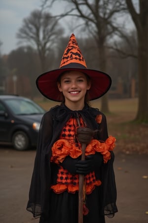 Hallowwen, Halloween costume, witch, friendly, adorable, Halloween themes, trick or treat, 