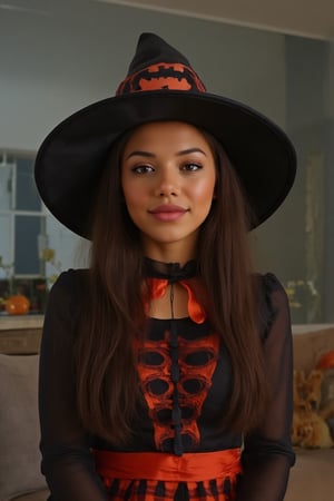 Hallowwen, Halloween costume, witch, friendly, adorable, Halloween themes, trick or treat,Halloween style,Ariya,hazel eyes,deep dimples,golden brown skin,long wavy hair