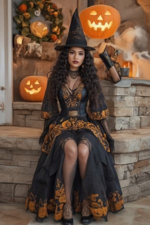 Hallowwen  costume
Friendly witch
